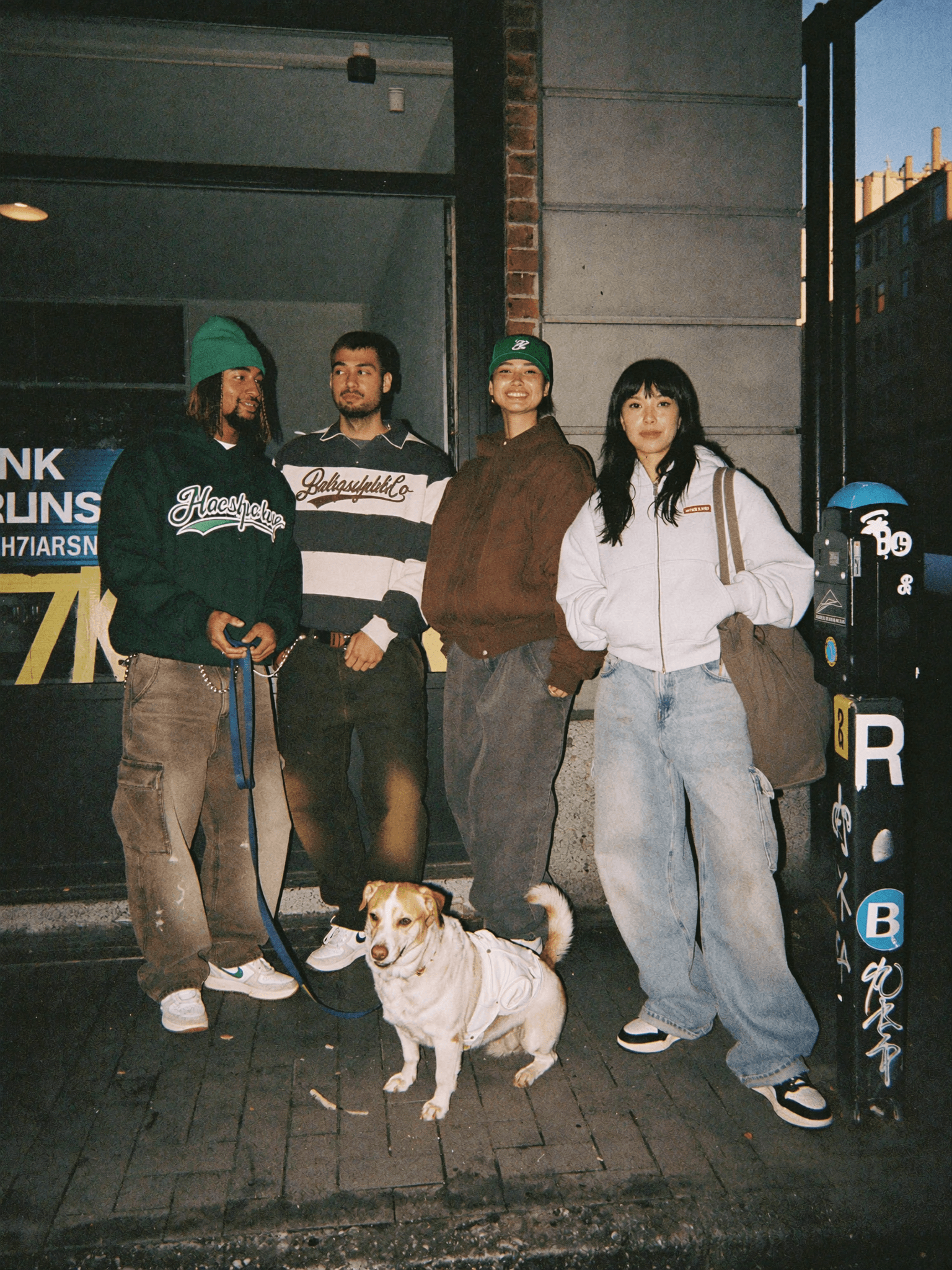 The Nook Supply Co. crew, out on the block with the dog that field-tests everything